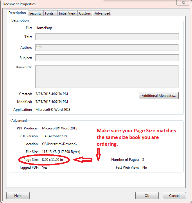 how to check the size of your Word document